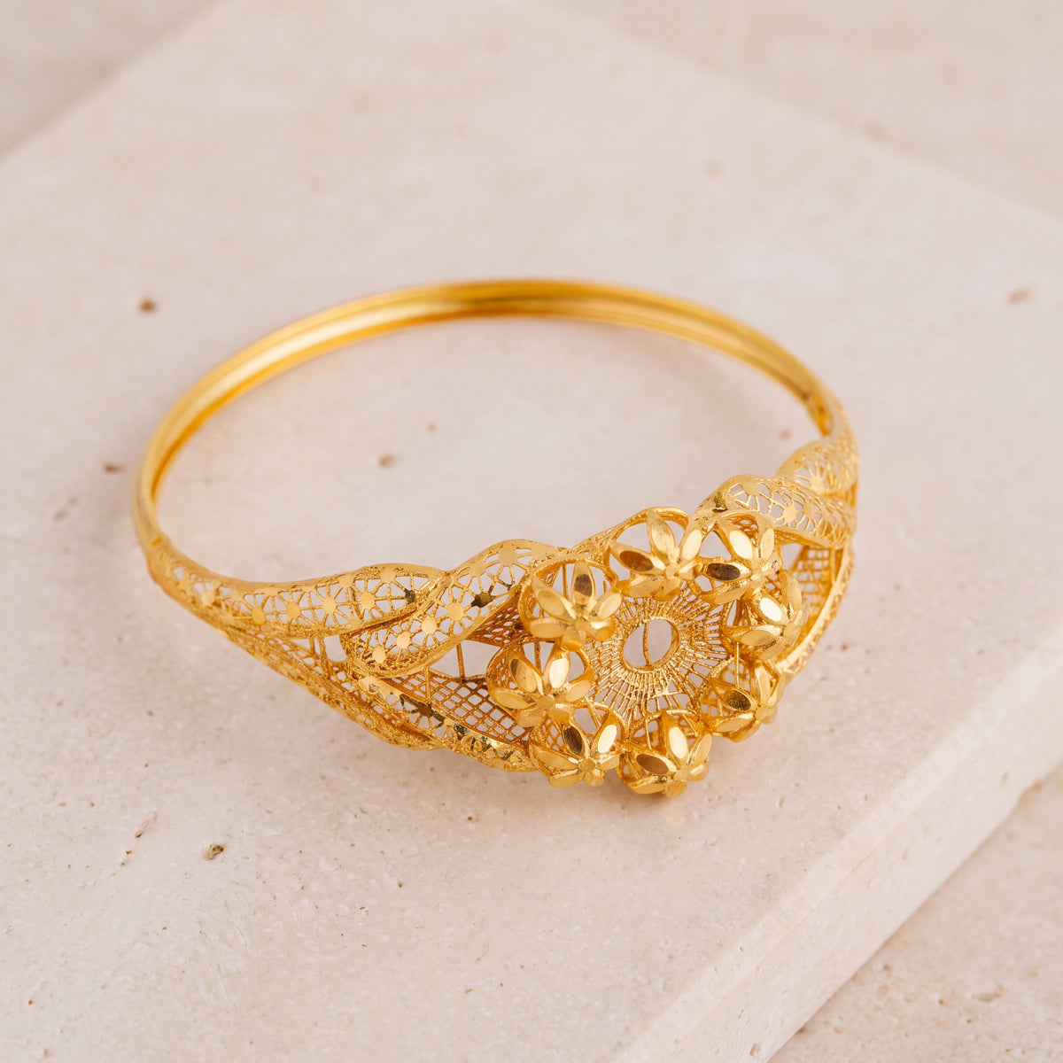 RP Cuff Bracelet (D25) on travertine