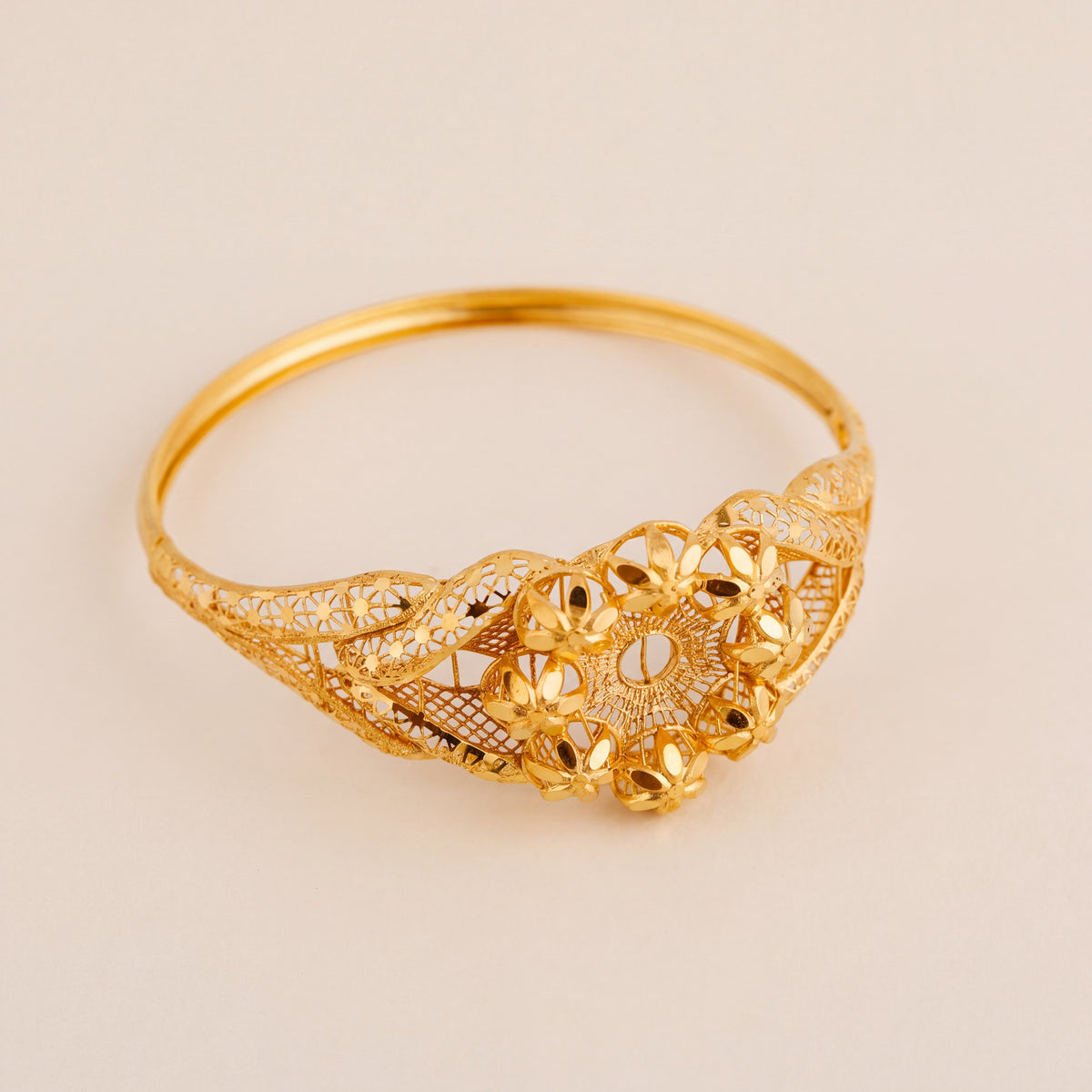 RP Cuff Bracelet (D25), 925 silver 24K gold plated