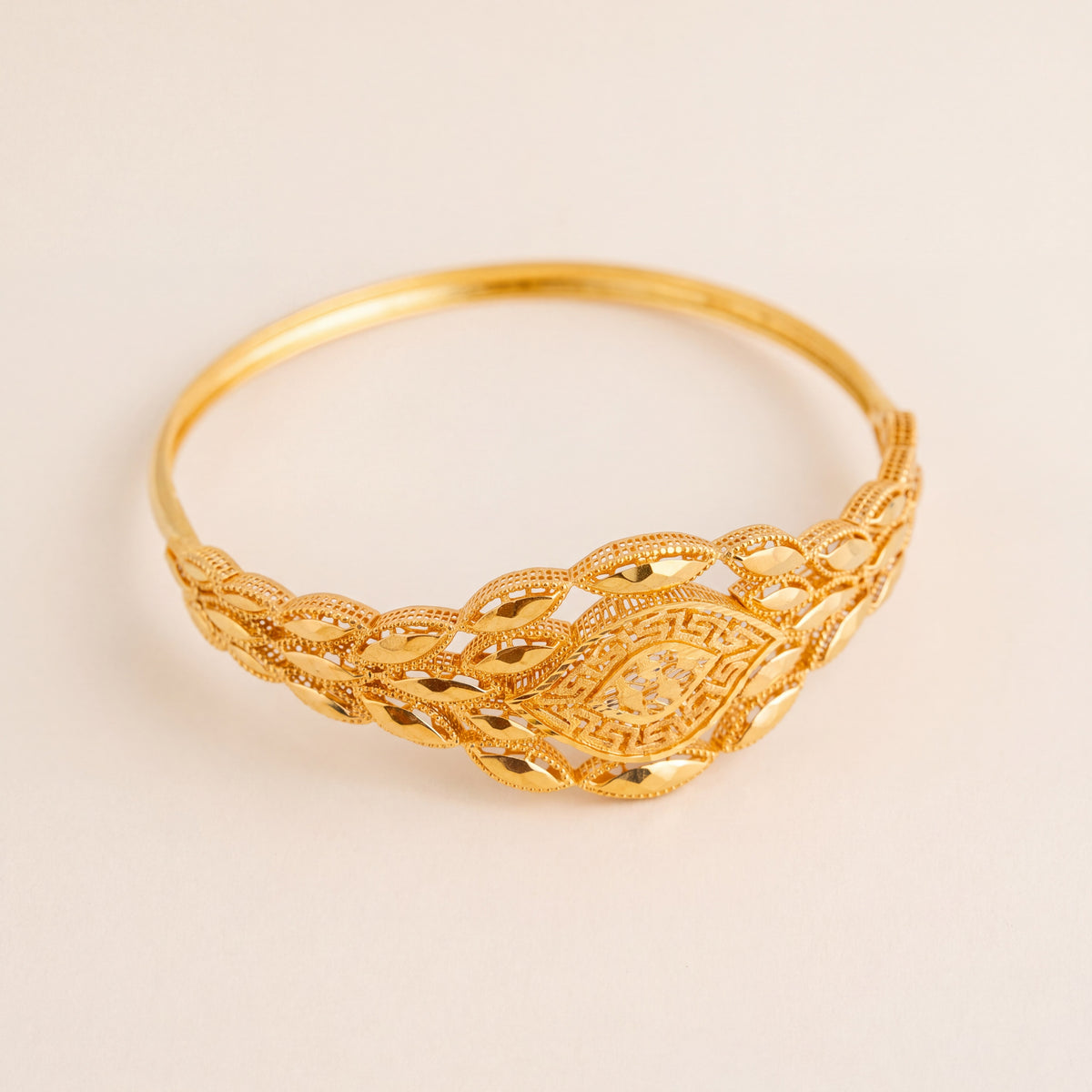 RP Cuff Bracelet (D26), 925 silver 24K gold plated