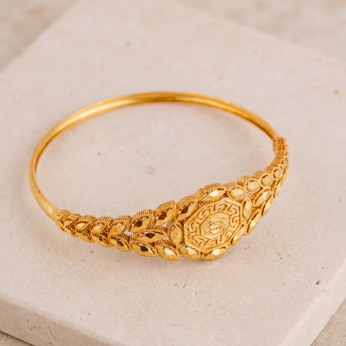 RP Cuff Bracelet (D3) on travertine