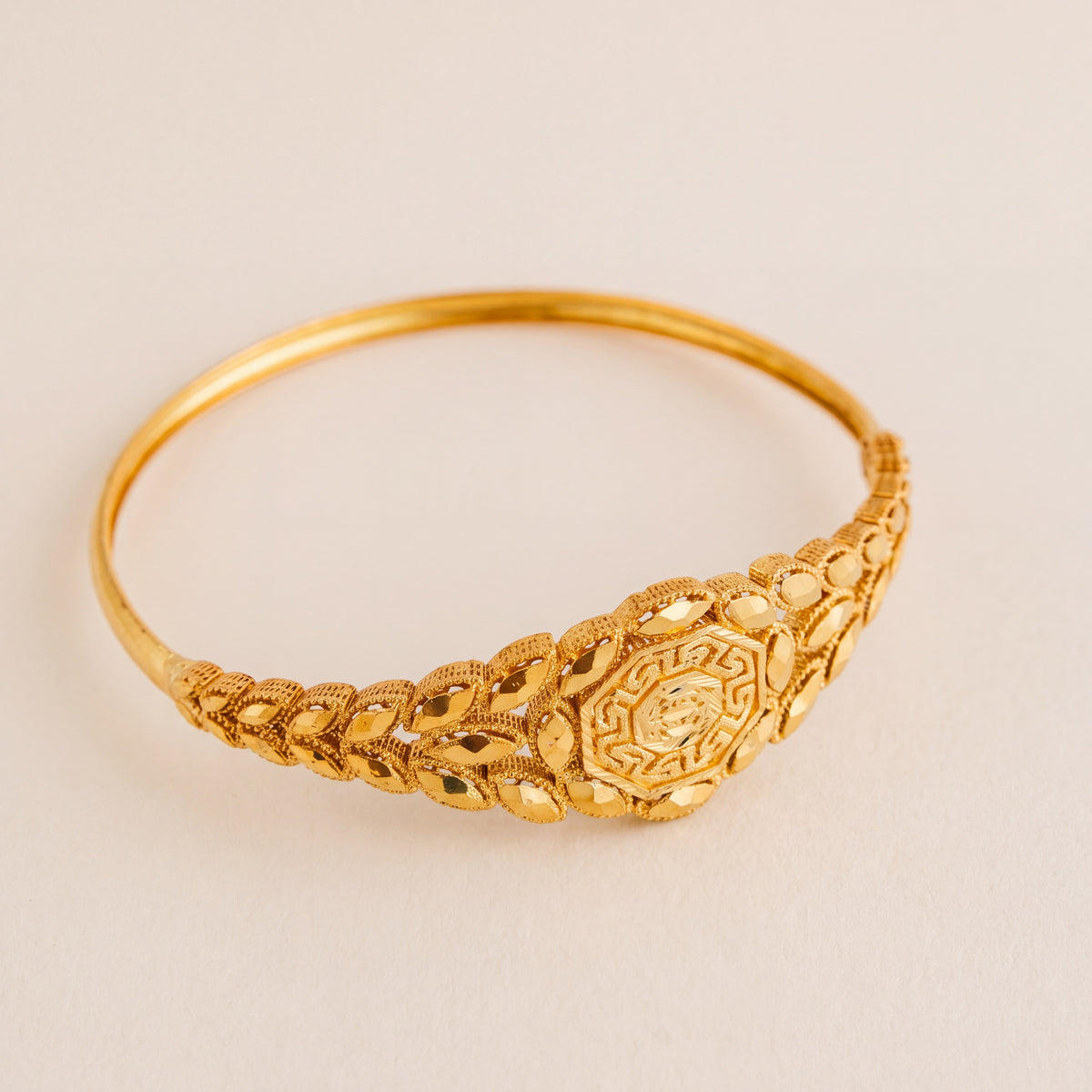 RP Cuff Bracelet (D3), 925 silver 24K gold plated