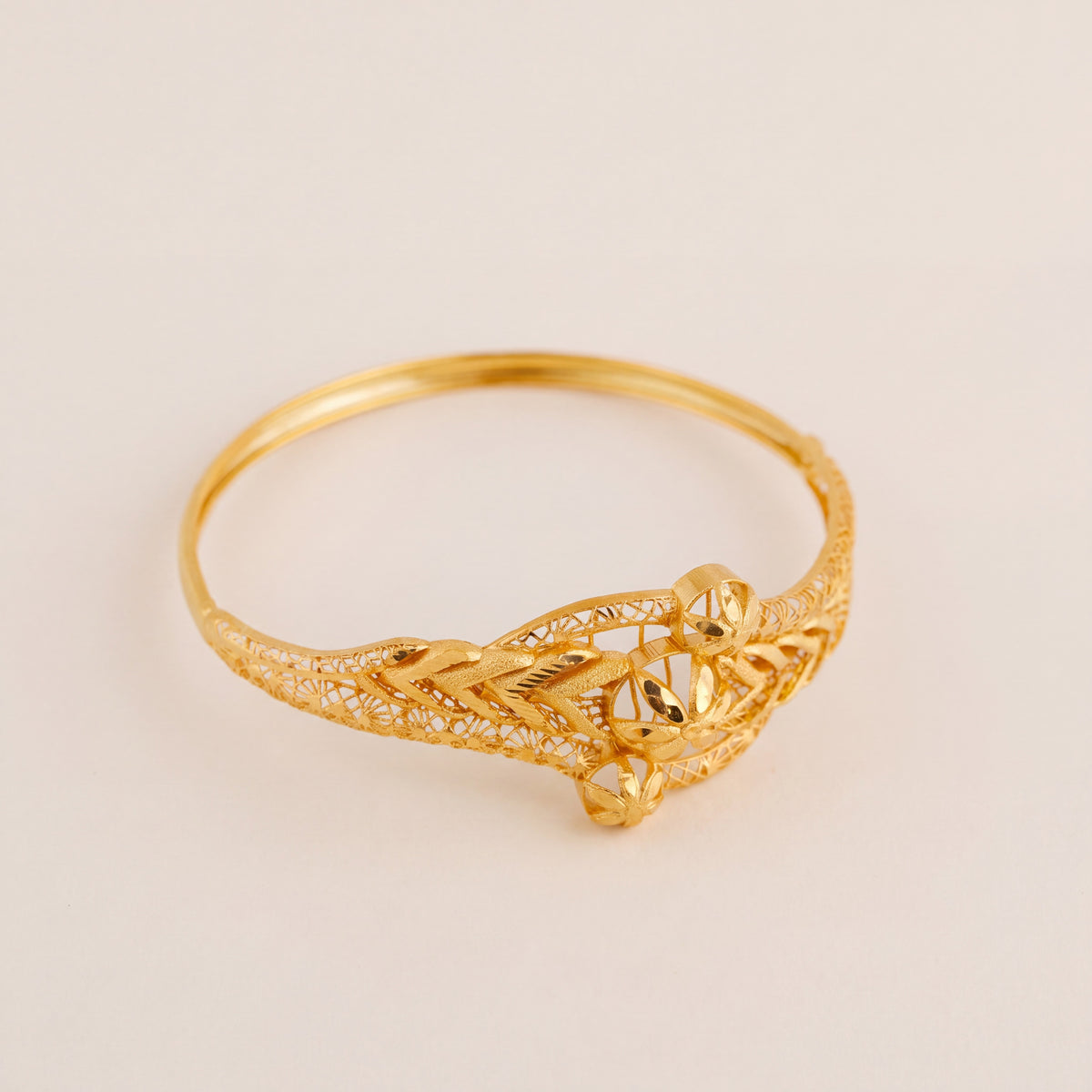 RP Cuff Bracelet (D31), 925 silver 24K gold plated