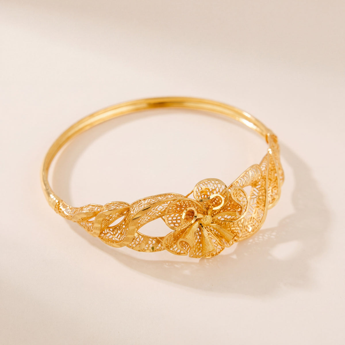 RP Cuff Bracelet (D32), 925 silver 24K gold plated