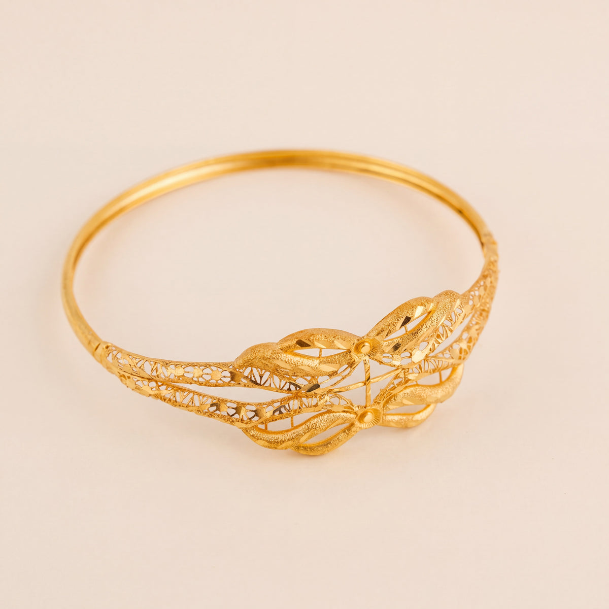 RP Cuff Bracelet (D33), 925 silver 24K gold plated