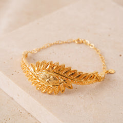 RP Cuff Bracelet (D37) on travertine