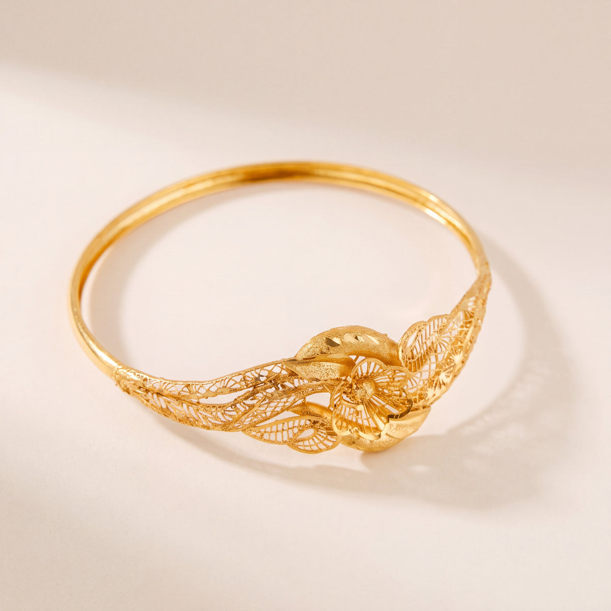 RP Cuff Bracelet (D5), 925 silver 24K gold plated