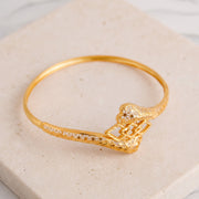 RP Cuff Bracelet (D6) on travertine