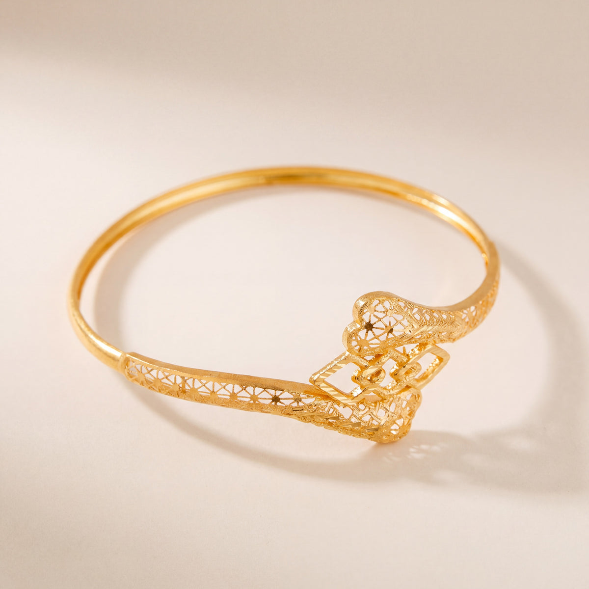 RP Cuff Bracelet (D6), 925 silver 24K gold plated