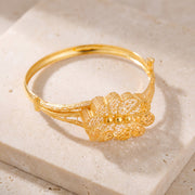 RP Cuff Bracelet (D7) on travertine