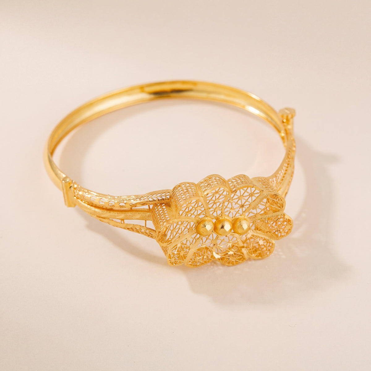 RP Cuff Bracelet (D7), 925 silver 24K gold plated