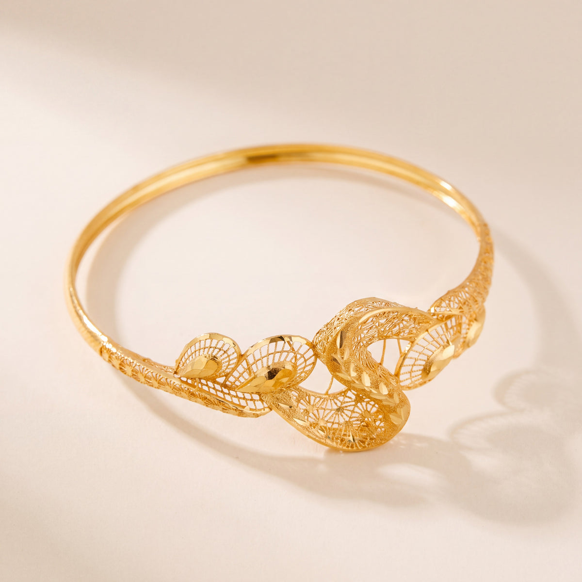 RP Cuff Bracelet (D8), 925 silver 24K gold plated