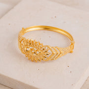 RP Cuff Bracelet With Lock (D8) on travertine