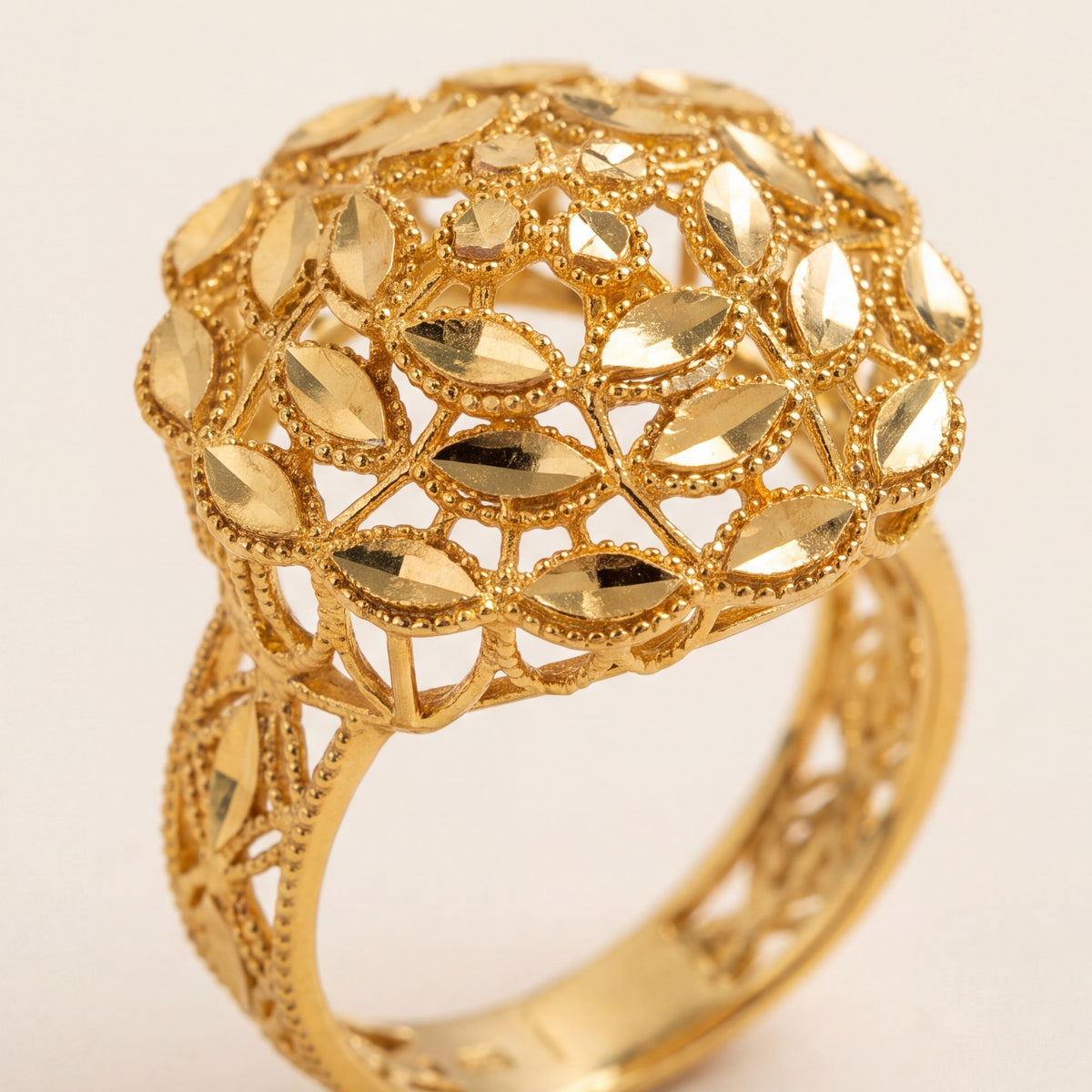 RP Flower Ring (D2) design detail