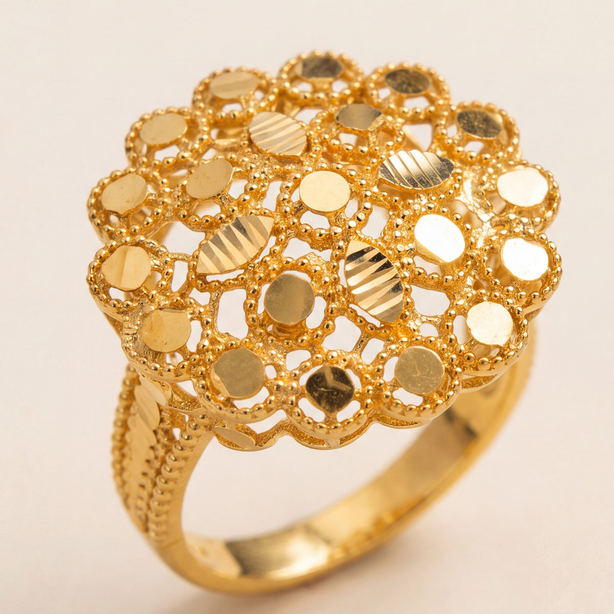 RP Flower Ring (D4) design detail