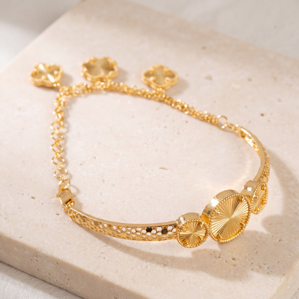 RP Half Bracelet (D1) on travertine