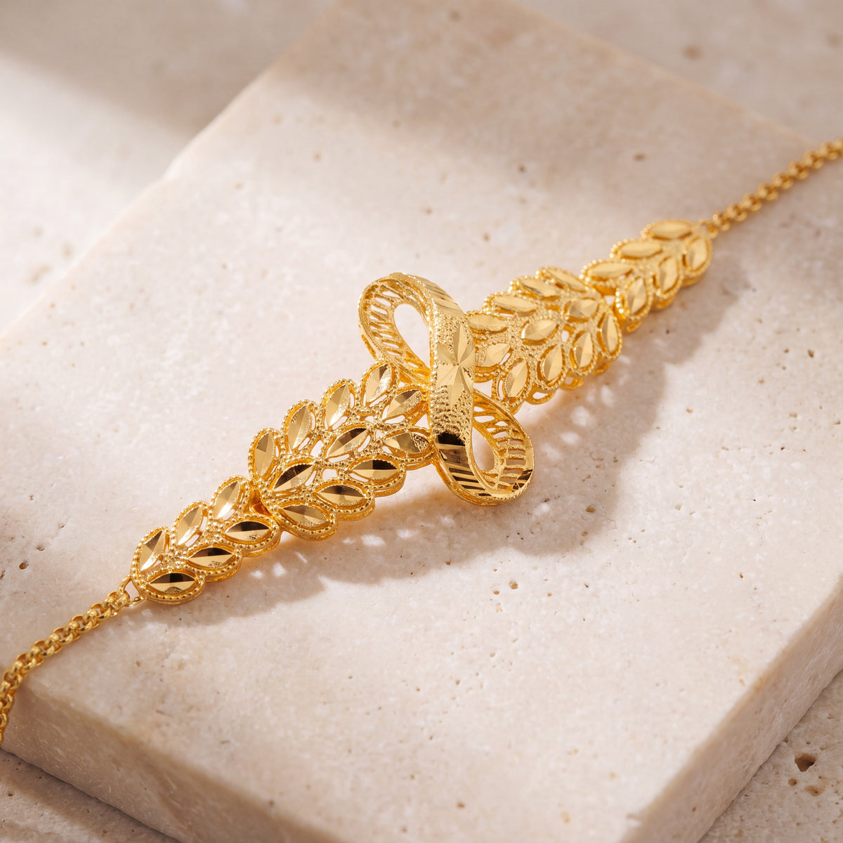 RP Half  Bracelet (D20) on travertine