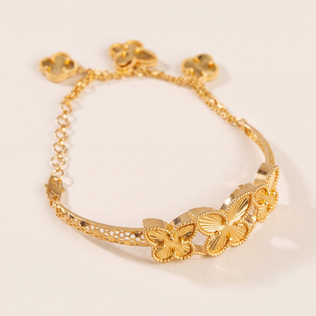 RP Half Bracelet (D5), 925 silver 24K gold plated
