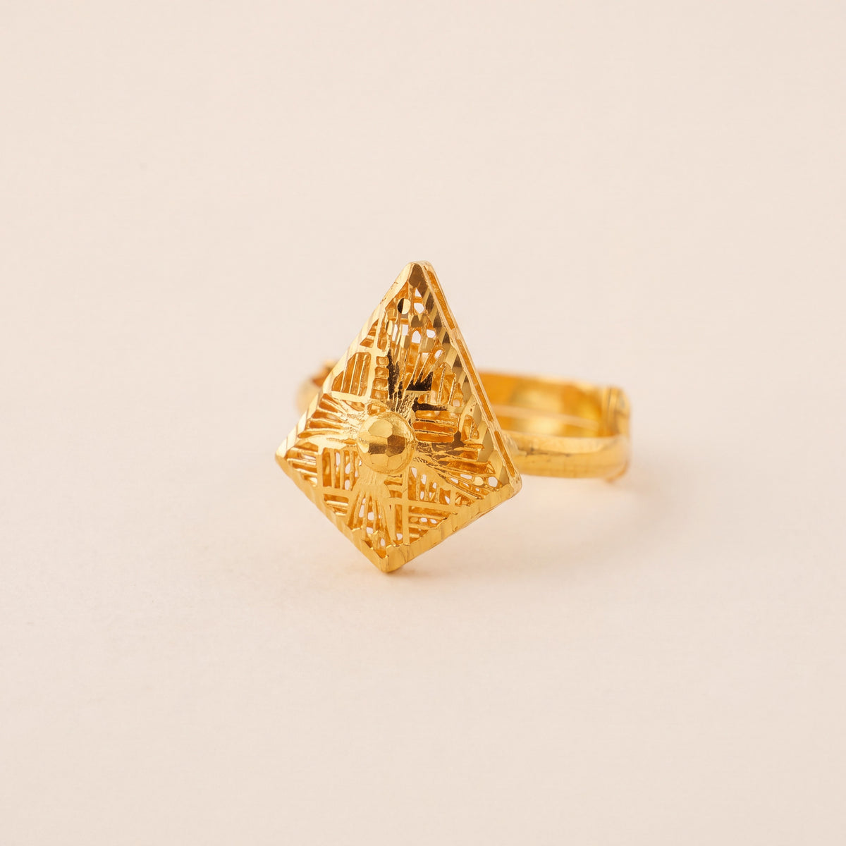 RP Ring (D3), 925 silver 24K gold plated