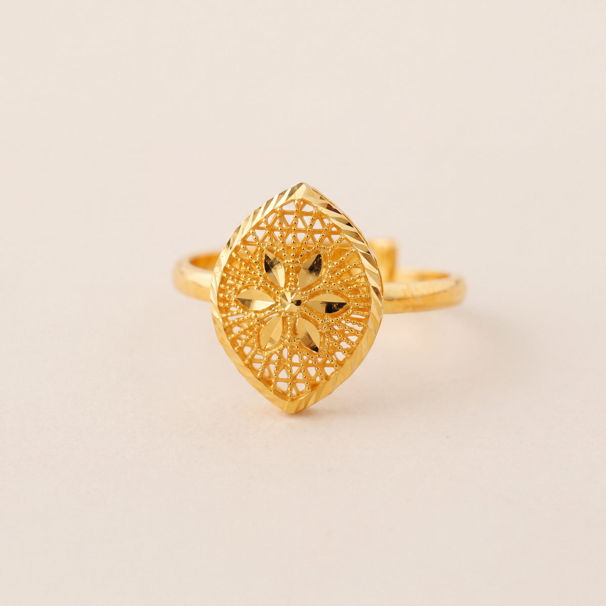 RP Ring (D5), 925 silver 24K gold plated