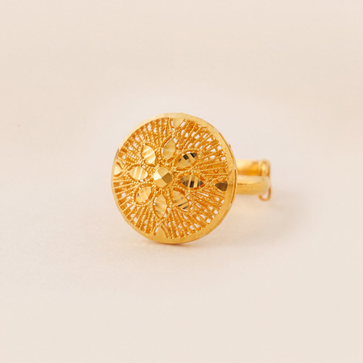 RP Ring (D6), 925 silver 24K gold plated