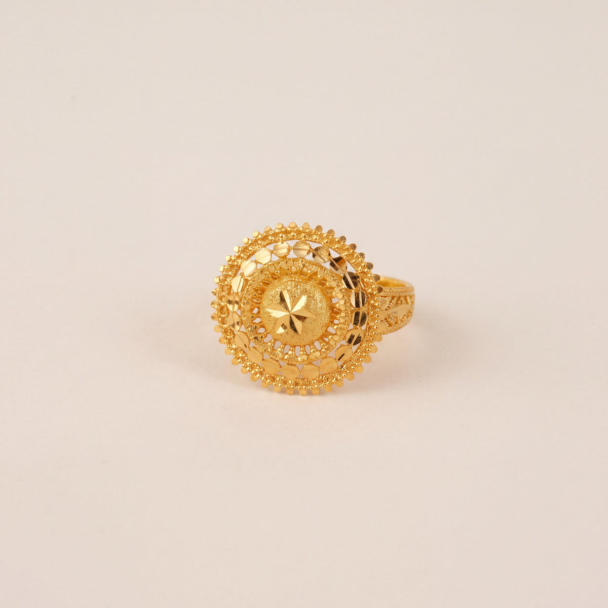 RP Rings (D7), 925 silver 24K gold plated
