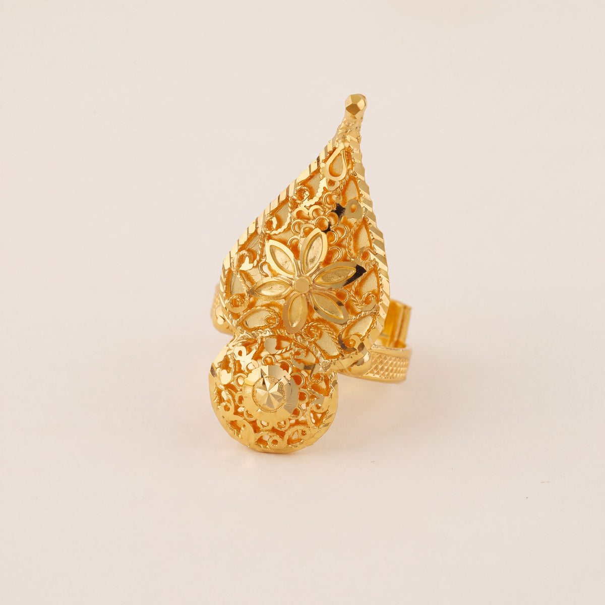 RP Shawahid Ring (D16), 925 silver 24K gold plated