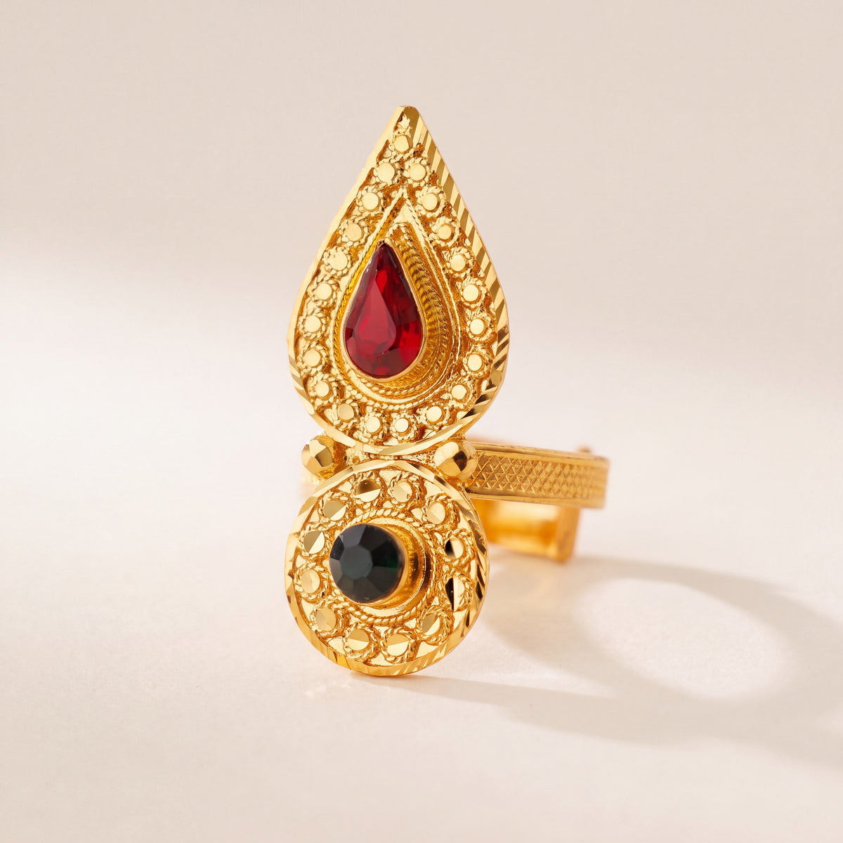 Shawahid Ring (D11), 925 silver 24K gold plated