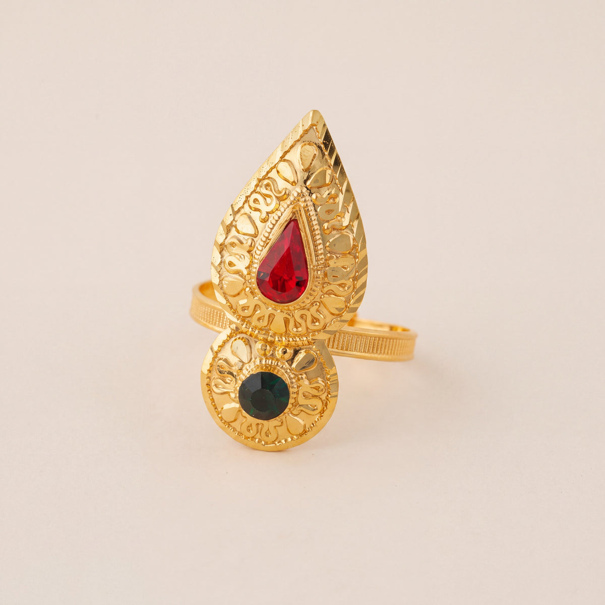 Shawahid Ring (D2), 925 silver 24K gold plated