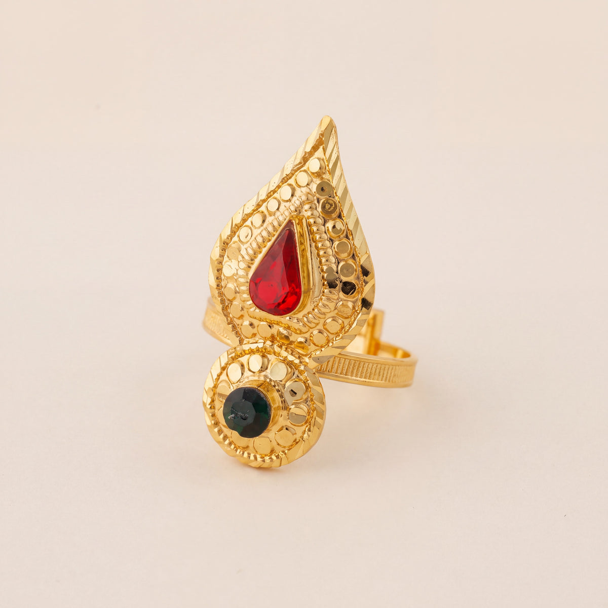 Shawahid Ring (D3), 925 silver 24K gold plated