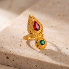 Shawahid Ring (D5) on travertine