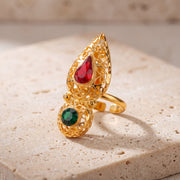 Shawahid Ring (D7) on travertine
