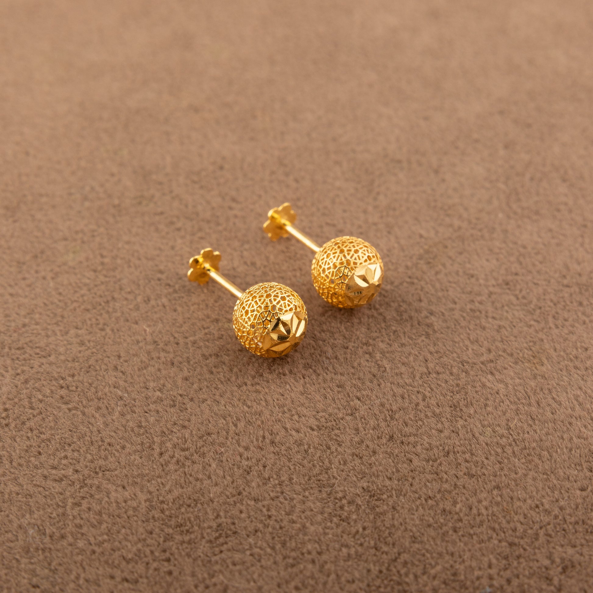 Sphere Shape Tops (D4) - 925 Silver & 24K Gold Plated