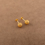 Sphere Shape Tops (D6) - 925 Silver & 24K Gold Plated