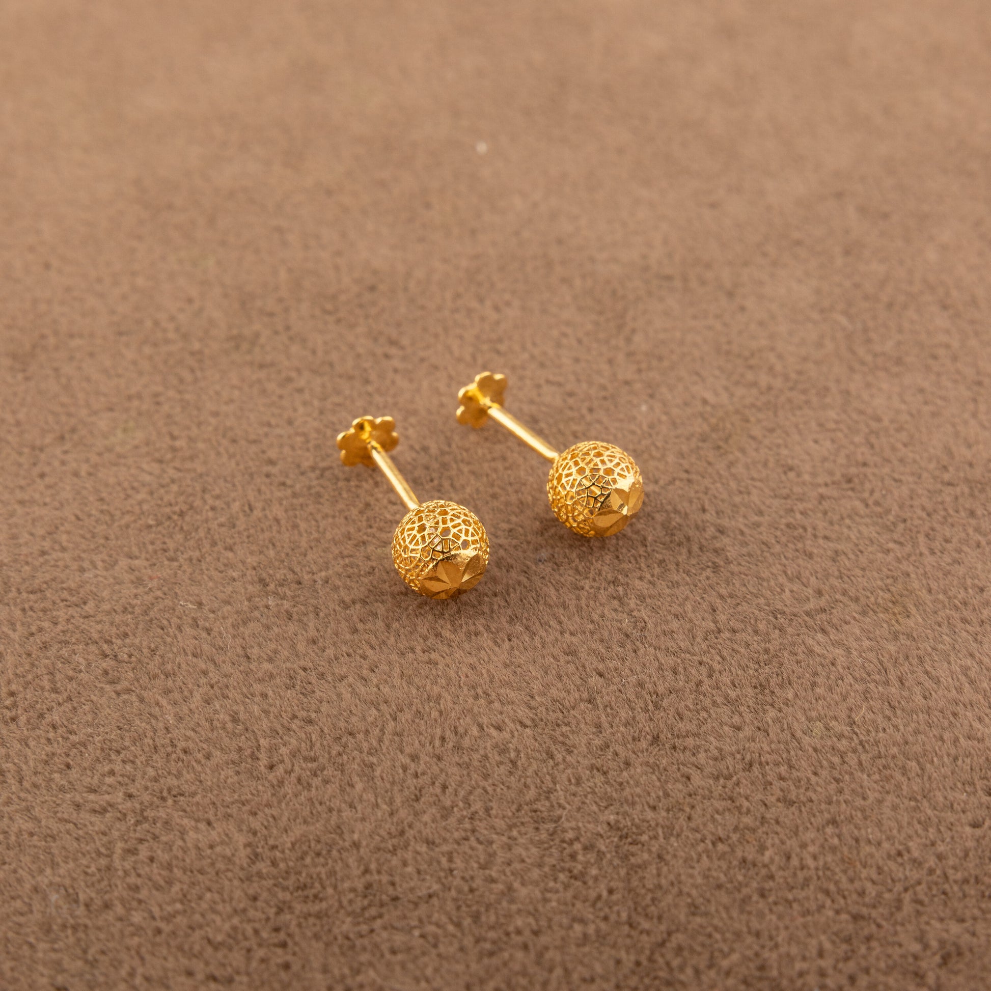 Sphere Shape Tops (D6) - 925 Silver & 24K Gold Plated