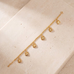Square Bracelet (D2) on travertine