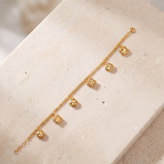 Square Bracelet (D5) on travertine