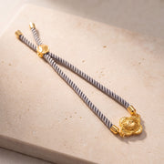 Sunburst Thread Bracelet on travertine