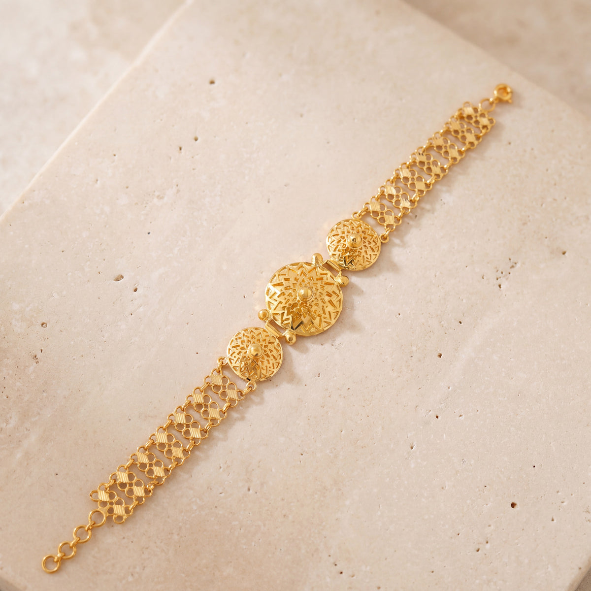 Traditional Bracelet (D10) on travertine