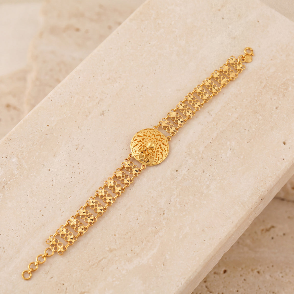 Traditional Bracelet (D12) on travertine