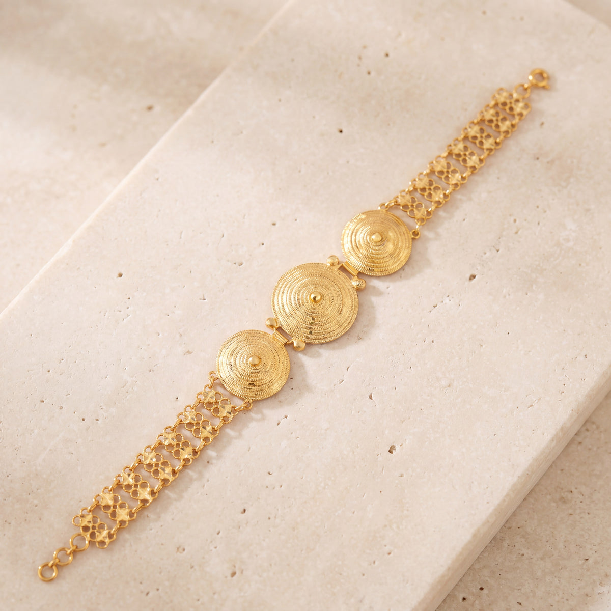 Traditional Bracelet (D18) on travertine