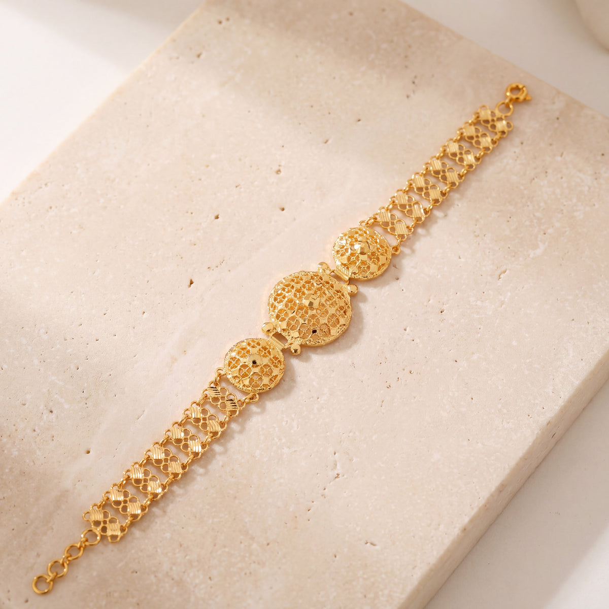 Traditional Bracelet (D9) on travertine