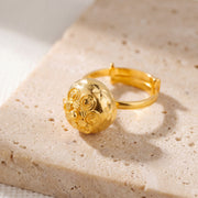 Traditional Casting Ring (D9) on travertine