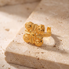 Traditional Ring (110) on travertine