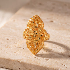 Traditional Ring (112) on travertine