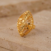 Traditional Ring (149) on travertine