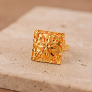 Traditional Ring (161) on travertine