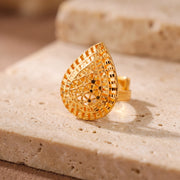 Traditional Ring (167) on travertine