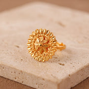 Traditional Ring (168) on travertine