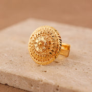 Traditional Ring (172) on travertine
