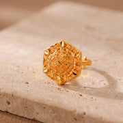 Traditional Ring (173) on travertine